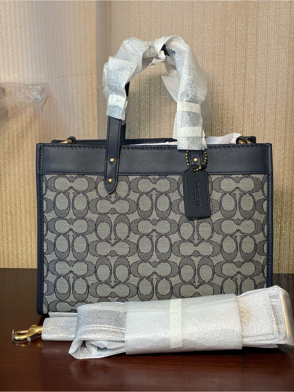 Coach Jacquard Jaquard Field Tote 30